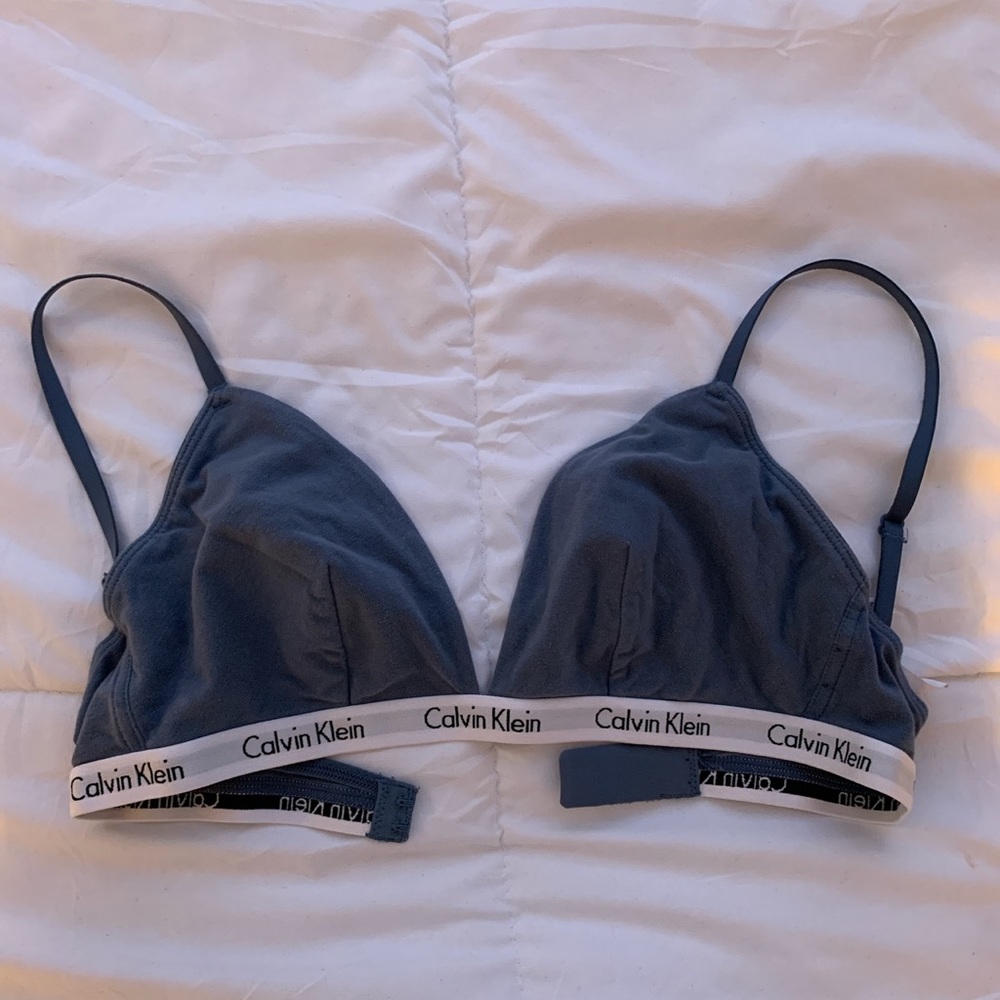 Calvin Klein Lounge Bralette in Dusty Blue